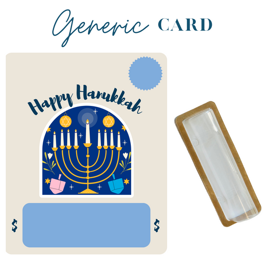 Happy Hanukkah Money holder card