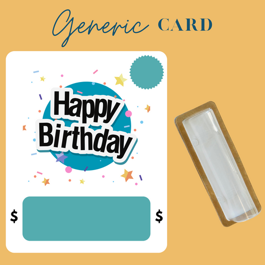 Confetti Birthday Money holder greeting card