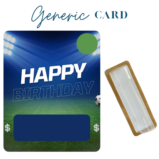 Soccer Birthday Money holder greeting card