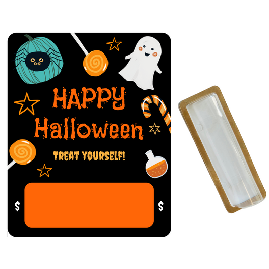 Treat Yourself! Halloween Money holder greeting cards