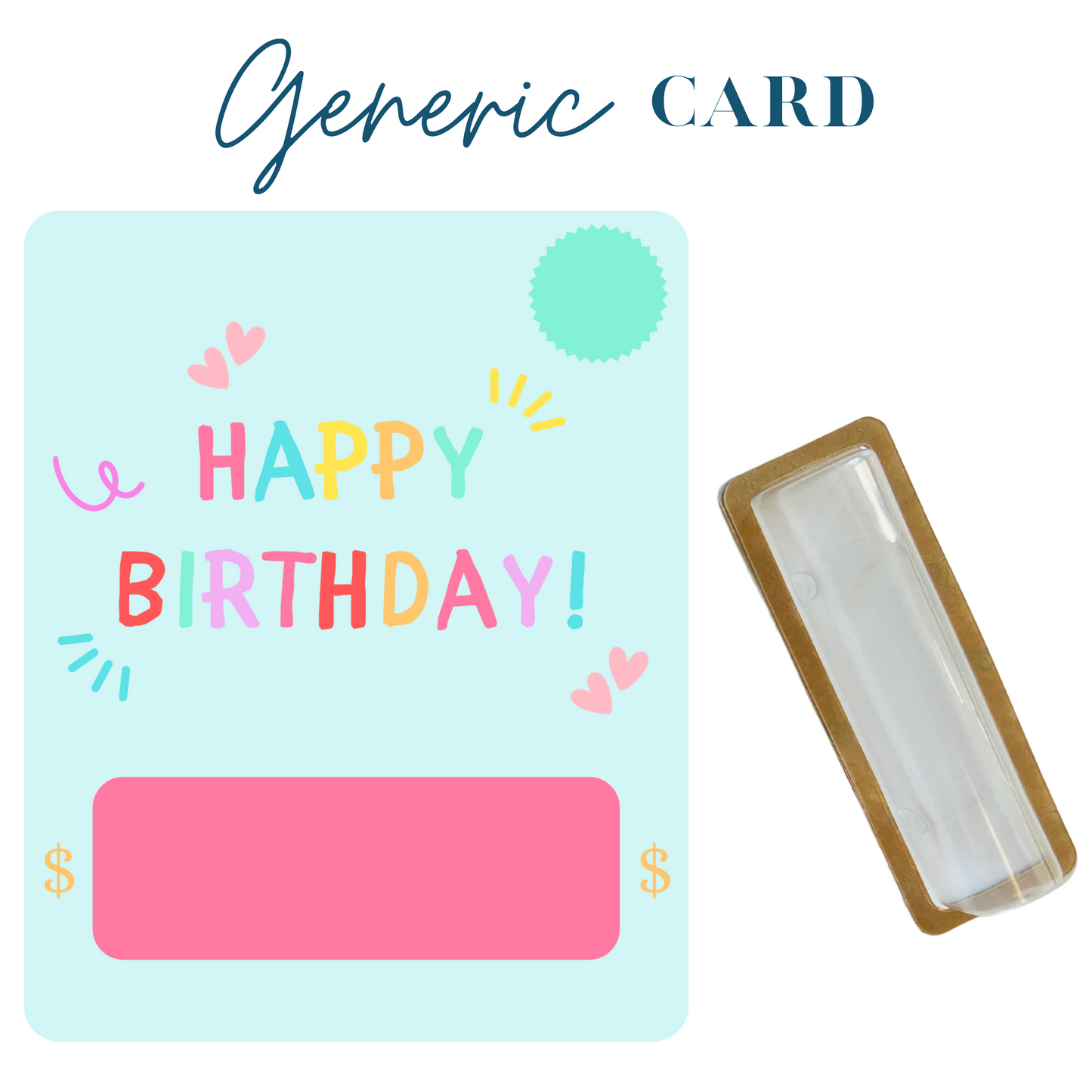Pastel Birthday Money holder greeting card