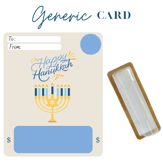 Happy Hanukkah 2 Money holder greeting card