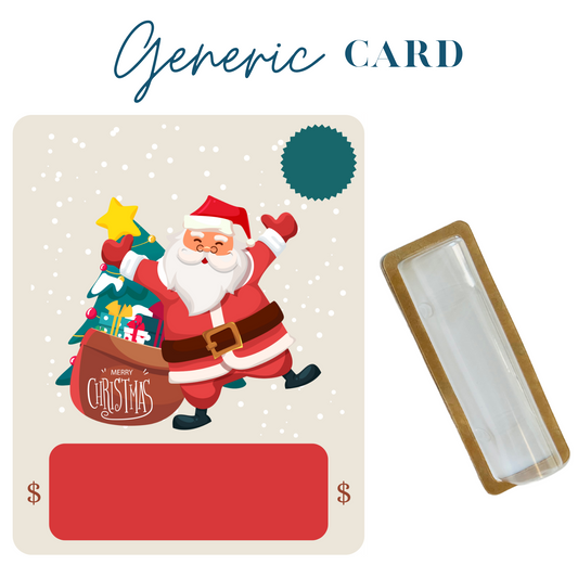 Santa & Gift Bag Christmas Money holder greeting card