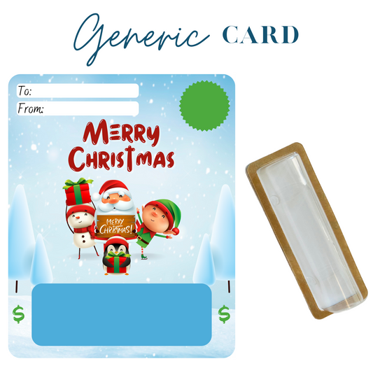 Snowy Christmas Money holder greeting card