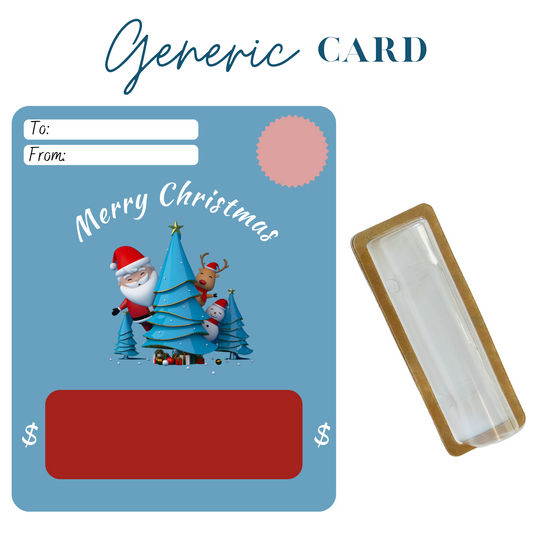 Blue Sky Christmas Money holder greeting card