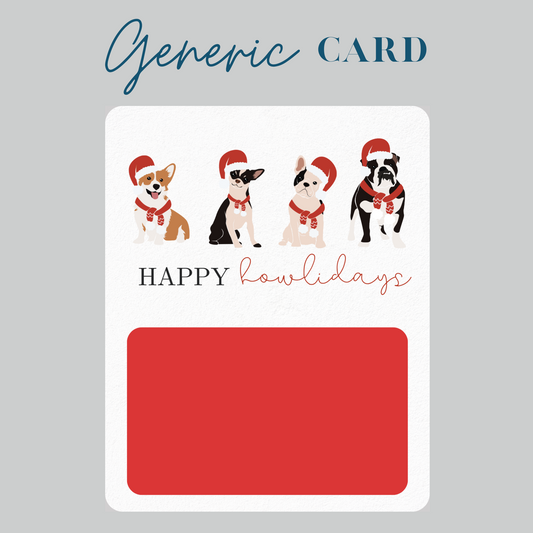 Happy Howlidays Gift Card holder greeting card