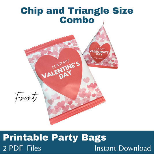 Classic Hearts Valentine's Party Bag Combo