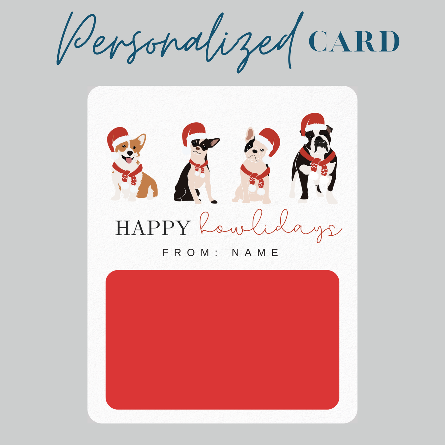 Happy Howlidays Gift Card holder greeting card