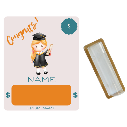 Girl 2 Graduate Money holder card