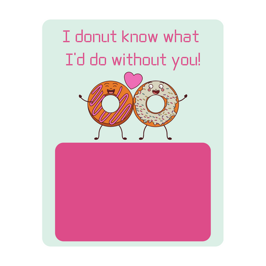 Donut Gift Card holder greeting card
