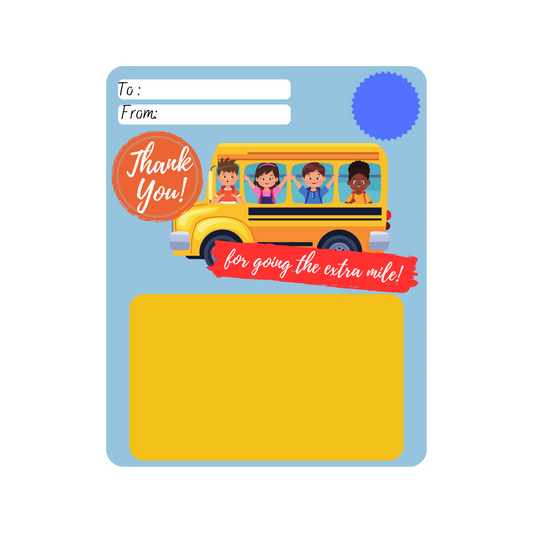 GENERIC - Bus Driver Gift Card Holder Card