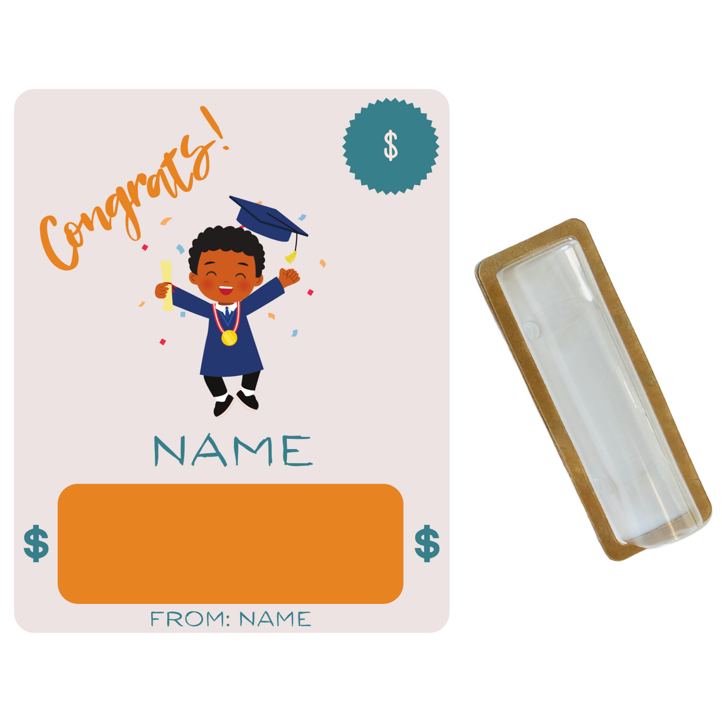 Boy 1 Graduate Money holder card