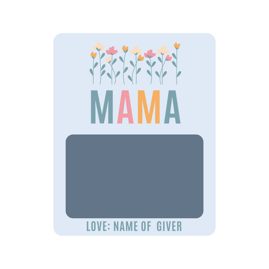 Personalized MAMA Gift Card holder greeting card