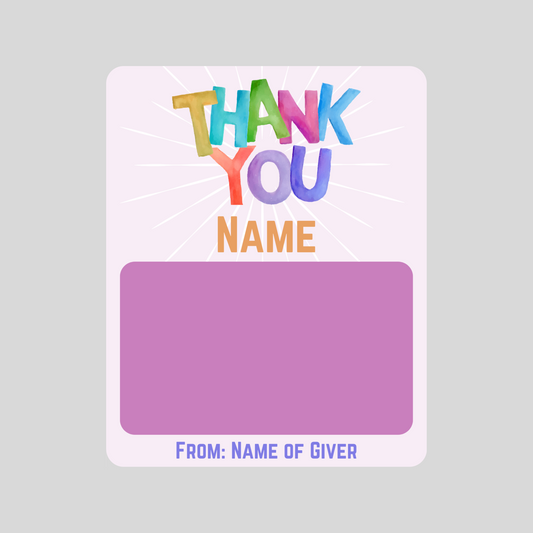PERSONALIZED - Purple Appreciation Gift Card Holder