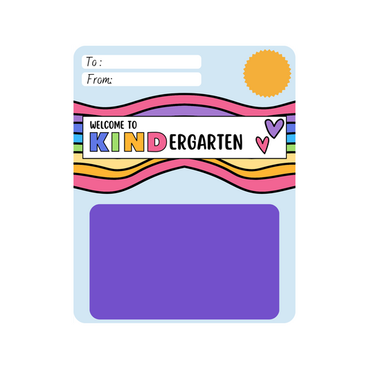 GENERIC - Welcome to Kindergarten Graduation Gift Card Holder Card