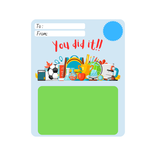 GENERIC - You did it! Graduation Gift Card Holder Card