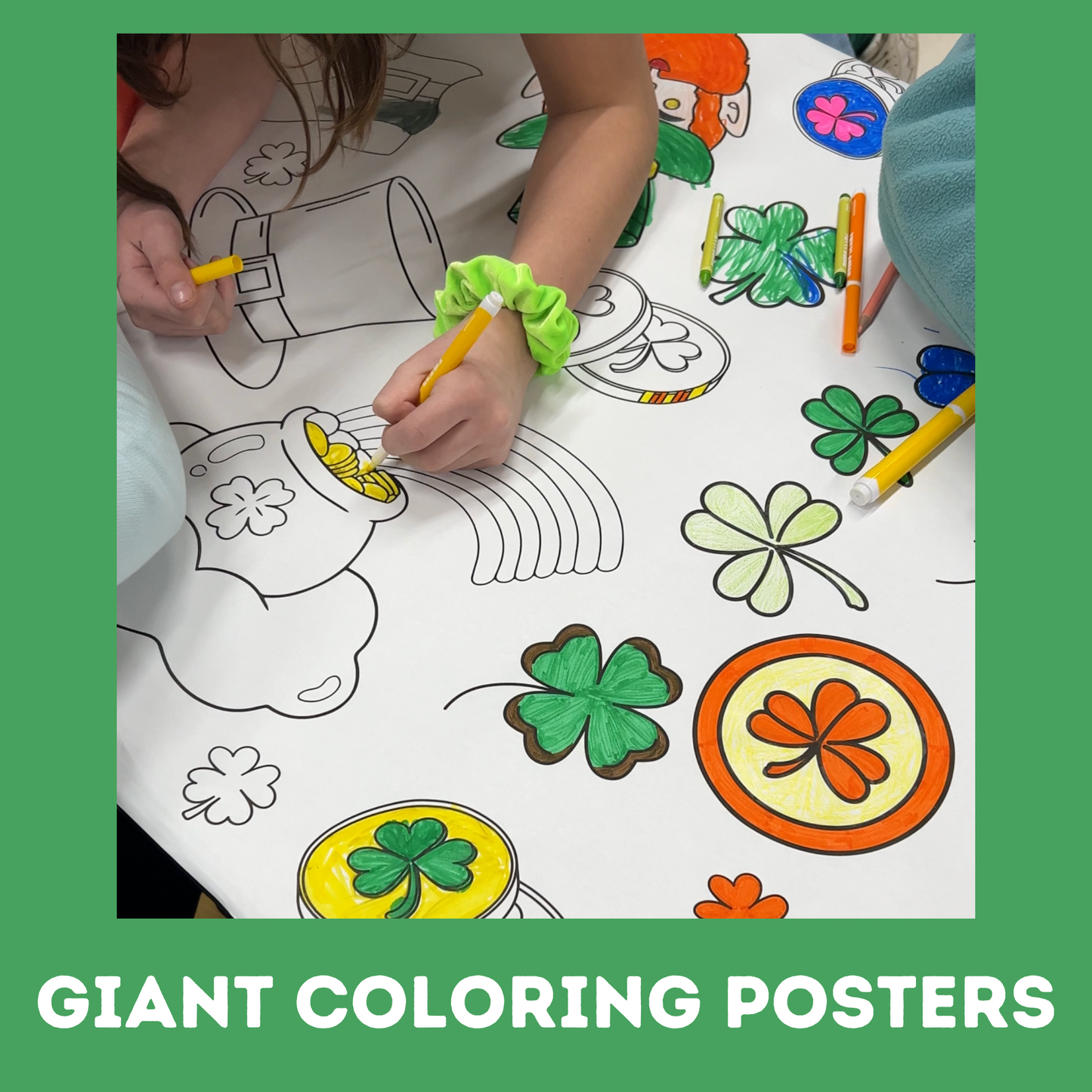 Giant Coloring Poster/ Table Cover