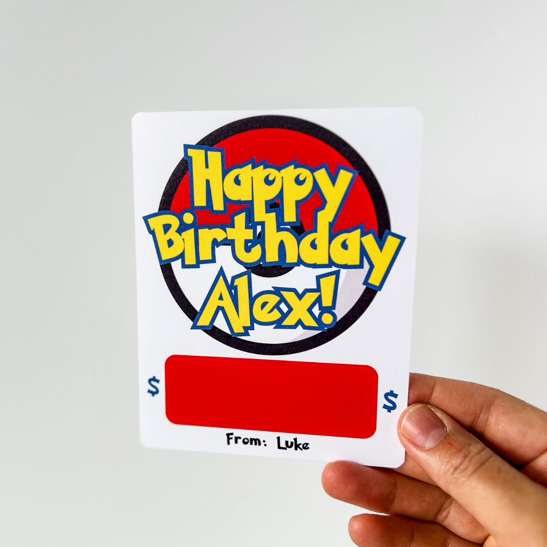 Poke-style Personalized Money holder card