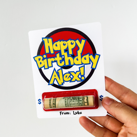 Poke-style Personalized Money holder card