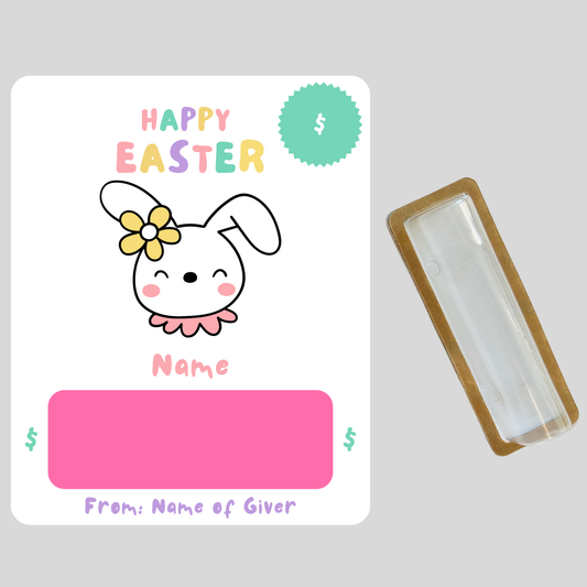 Easter Bunny - Personalized Money Holder Card
