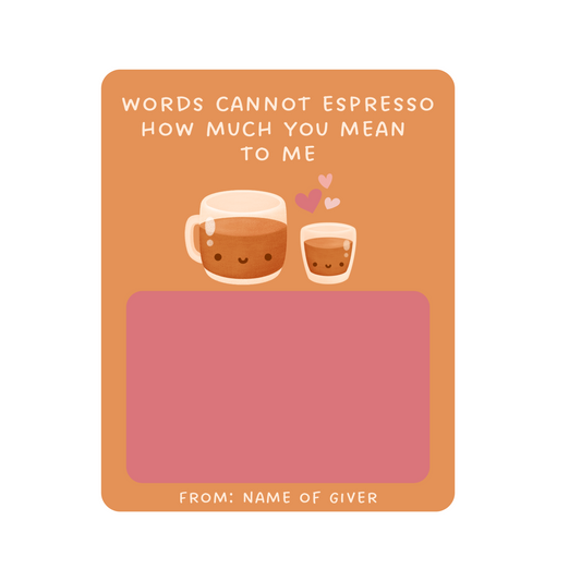 Espresso Gift Card Holder