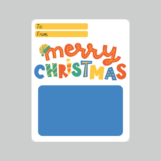 Exclusive Colorful Christmas Gift Card holder greeting card