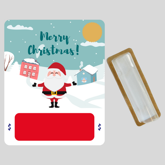 Exclusive Merry Christmas Santa Money holder greeting card