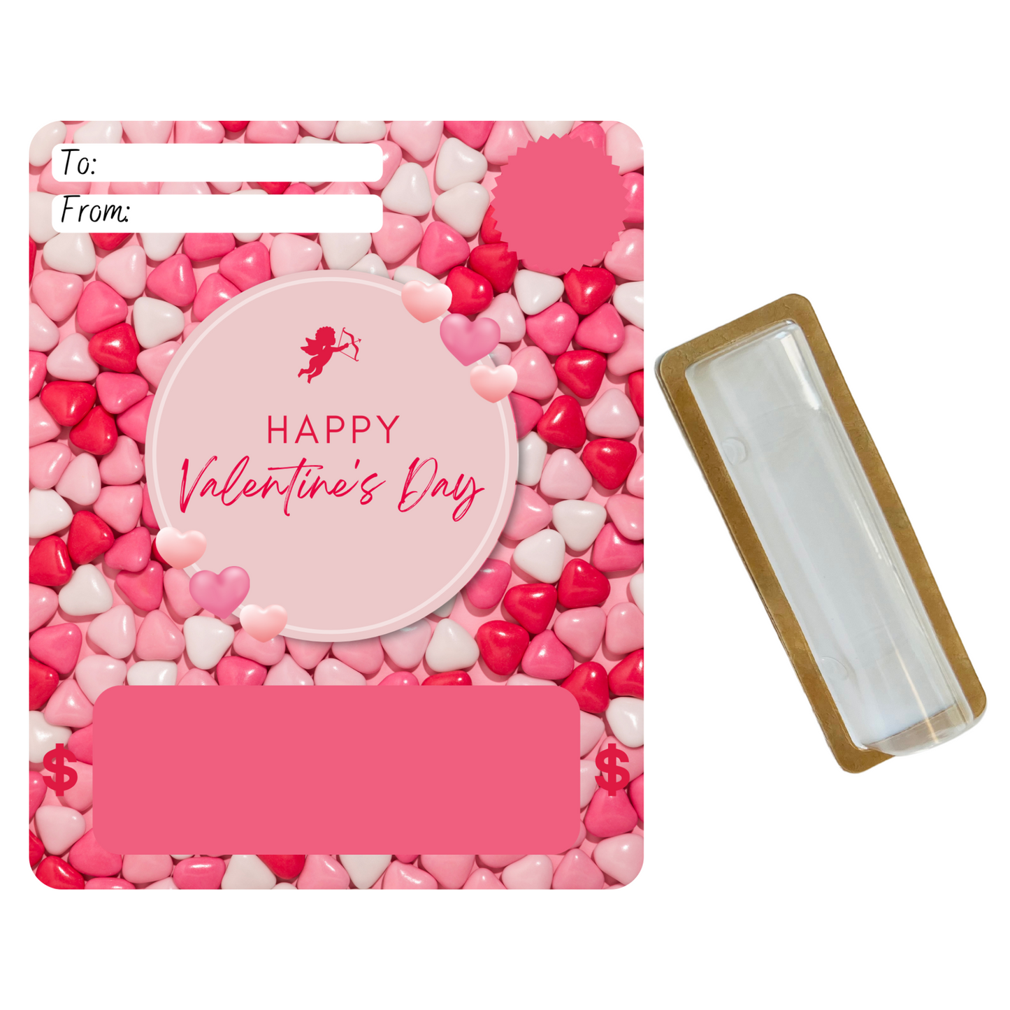 Generic Candy Valentine Money holder greeting card