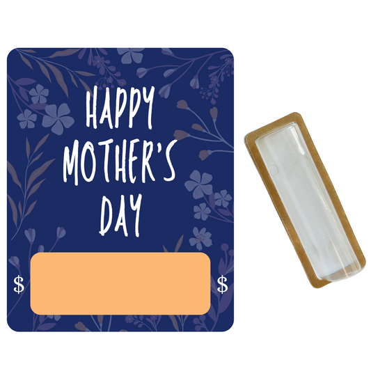 Generic Navy & Yellow Mother's Day Money Holder Greeting Card