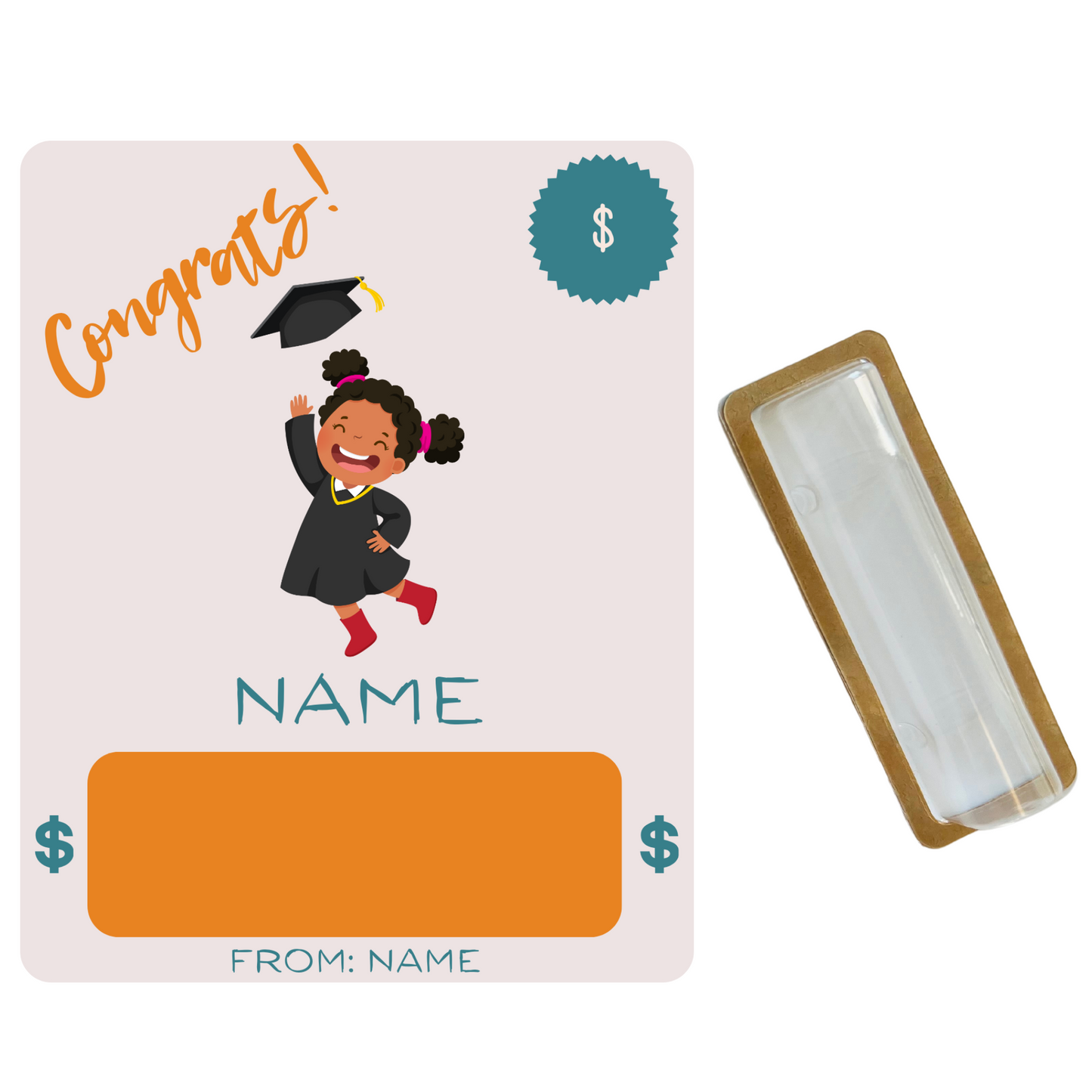 Girl 1 Graduation Money holder card