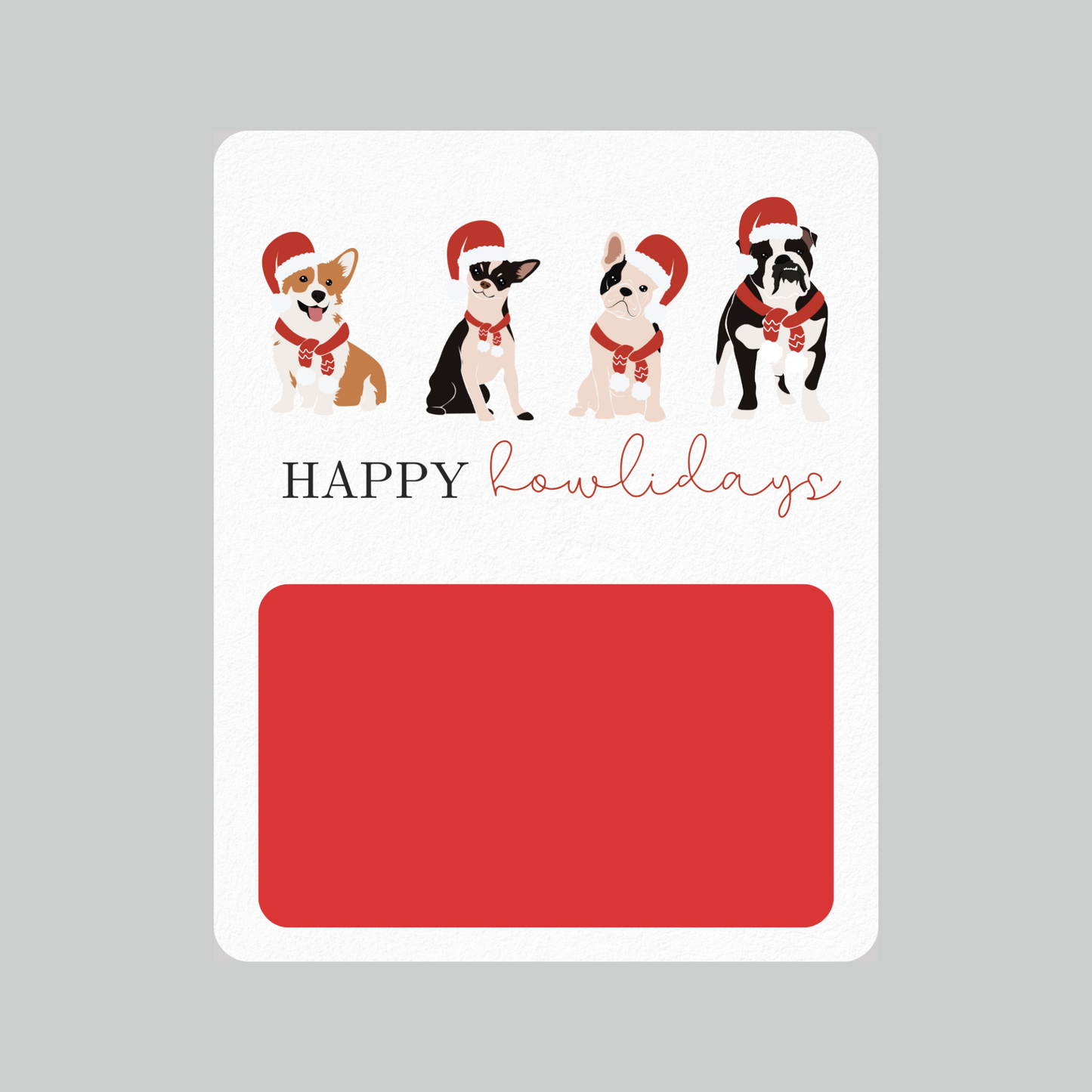 Happy Howlidays Gift Card holder greeting card