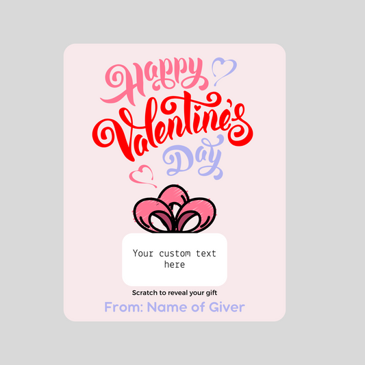 Happy Valentine's Day Scratch-off Card