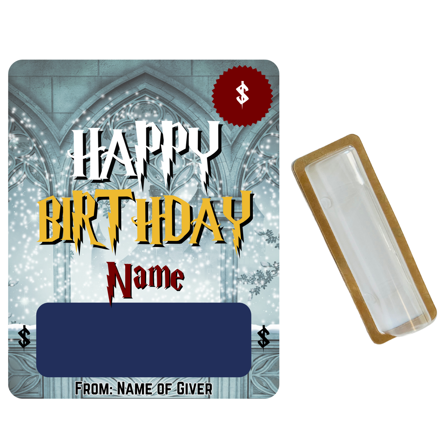 Harry Potter Inspired Personalized Money Holder card