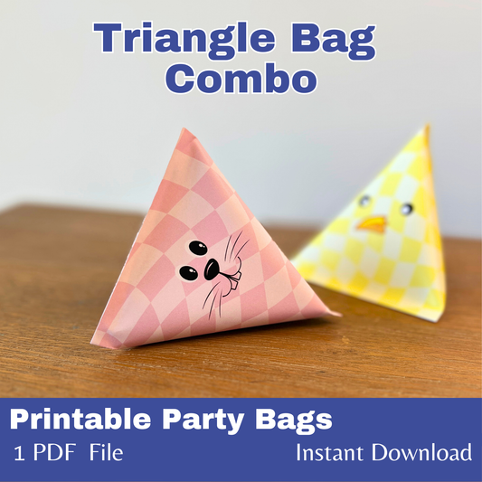 Spring Triangle Party Packets - Digital Download
