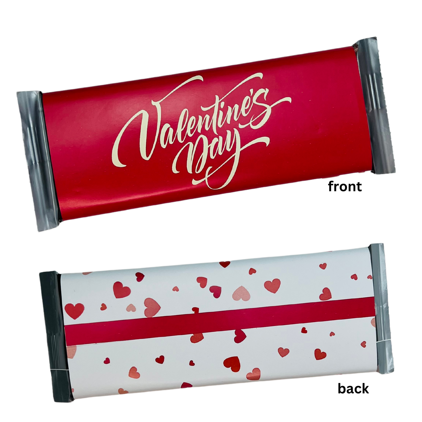 5 x Generic Valentine's Day Hershey's Bar wrappers