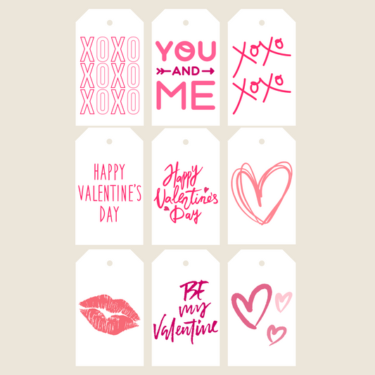 Valentine's Day gift tags